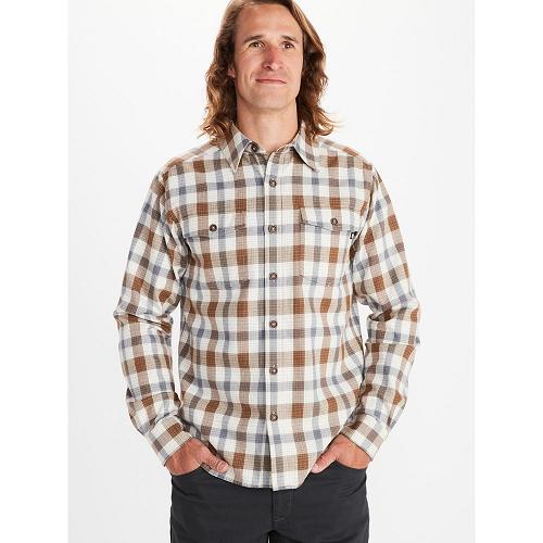 Marmot Movatn Shirts For Mens White Brown QHI432695